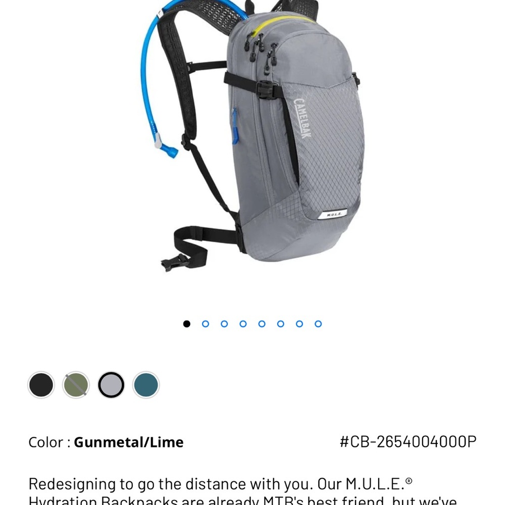 NWOT camelpak water backpack